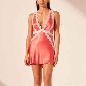 Shona Joy Pink and White Mini Dress